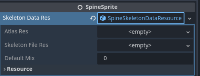 Configuring SpineSprite in Godot